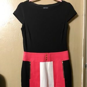 Cheta B color block dress EUC